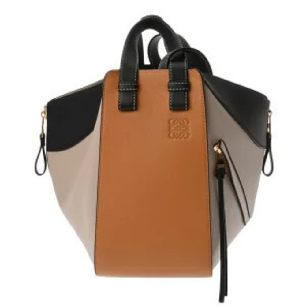 Loewe Hammock Bag Amber Oats Soft Calfskin Shoulder